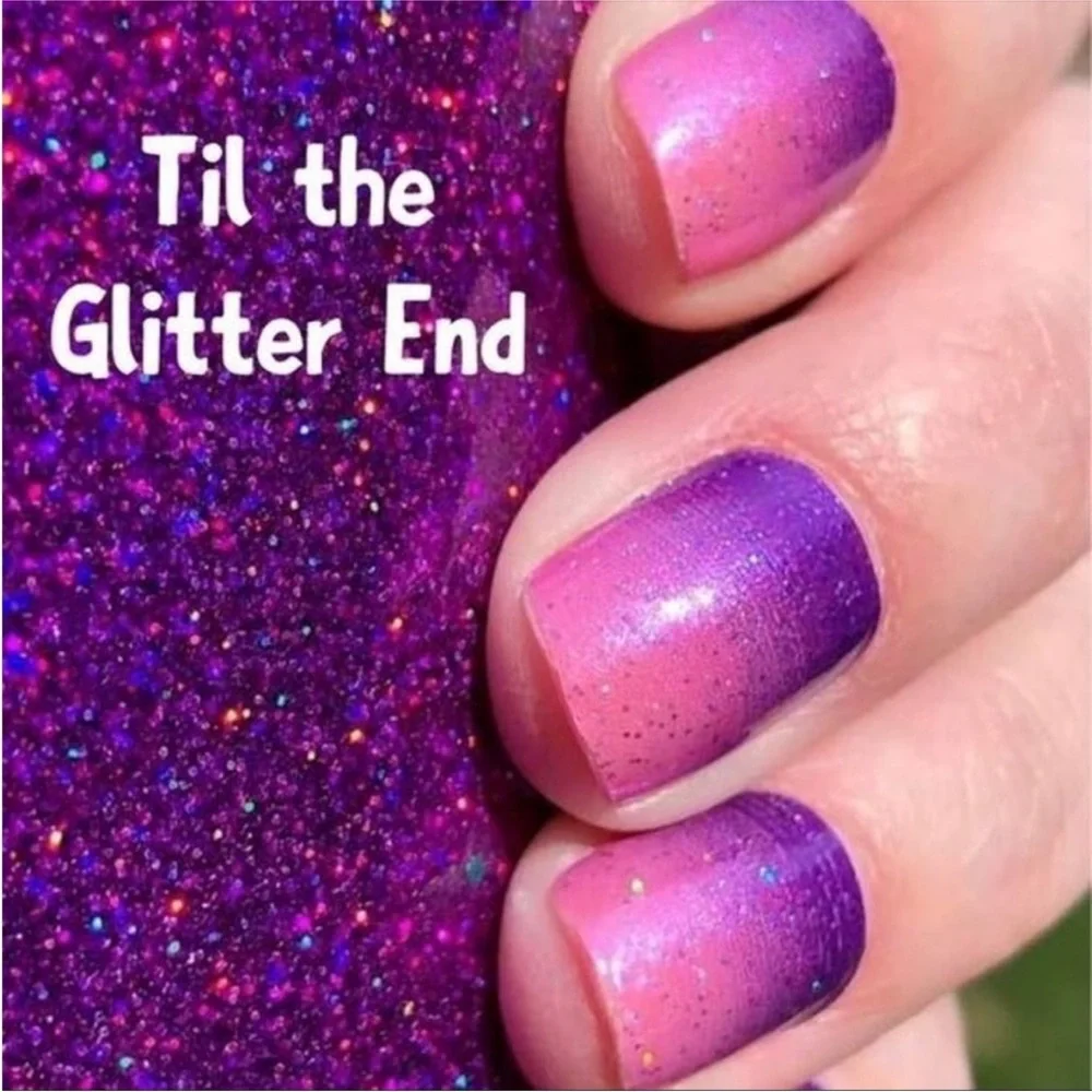 *Retired* Color Street: Til the Glitter End | Pink Purple Gradient Glitter Party